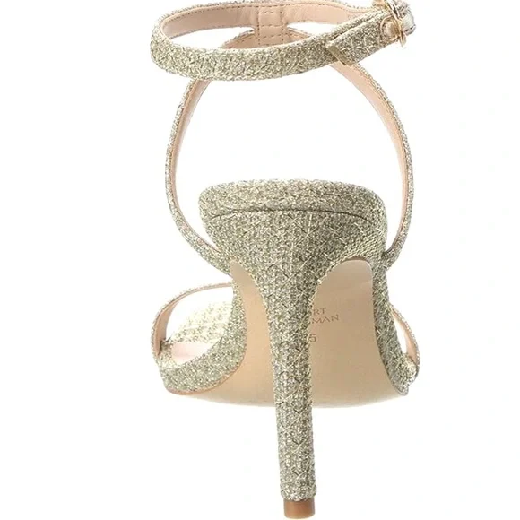Stuart Weistman cristal buckle Glitter sandals - Picture 4 of 11